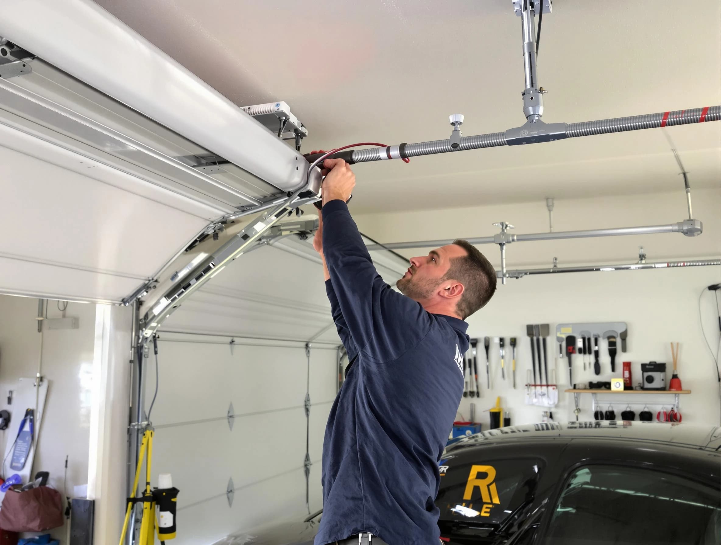 South Fayette Garage Door Repair technician performing garage door cable repair in South Fayette