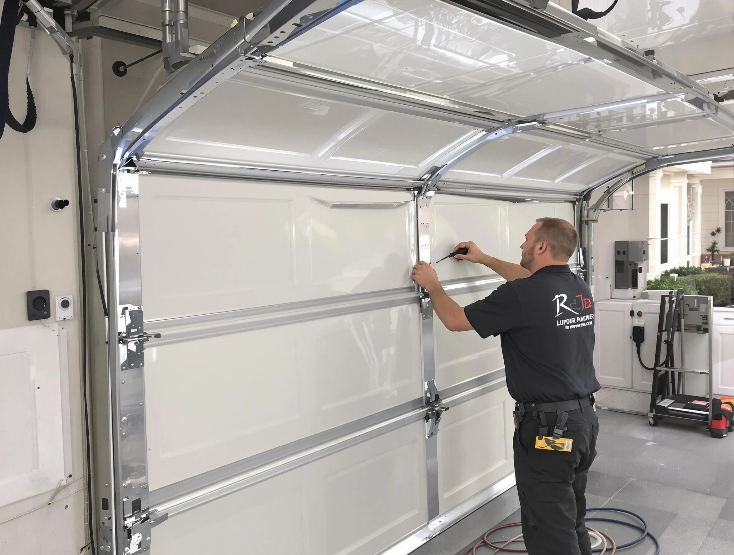 South Fayette Garage Door Repair professional performing panel repair in South Fayette