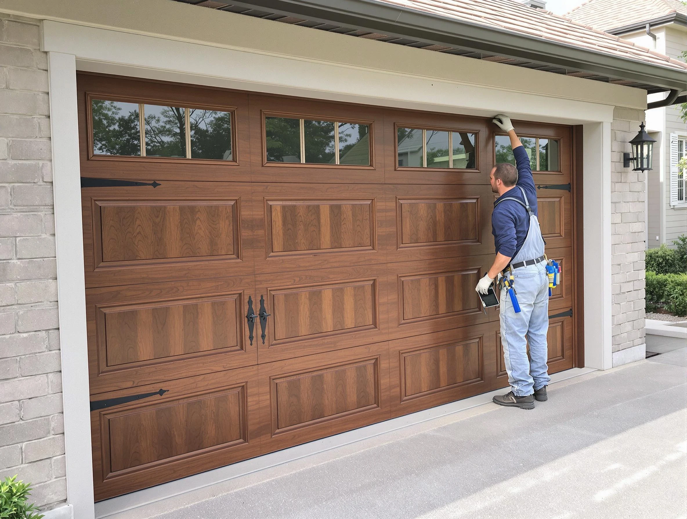 Custom garage door showcase by South Fayette Garage Door Repair in South Fayette