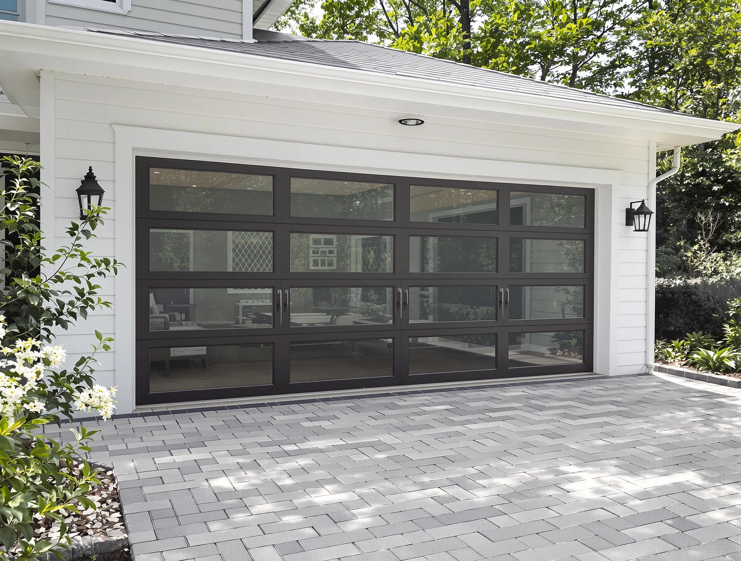 South Fayette Garage Door Repair design specialist presenting custom garage door options to South Fayette homeowner